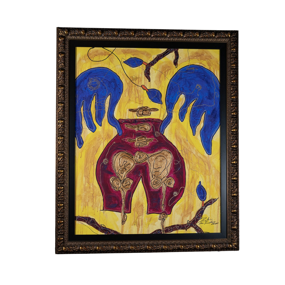 Duda Penteado, "Bird of Revelation" Burgandy