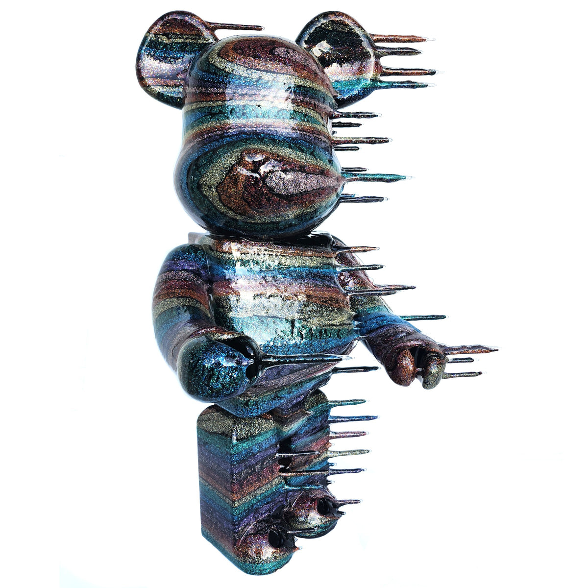 Josh Mayhem, Blown Away 1000% Bearbrick - Galactic Rainbow