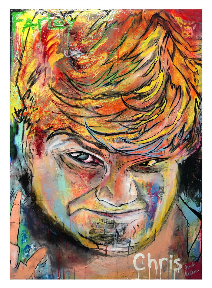 Chris Farley fine art print by Brady Matthews