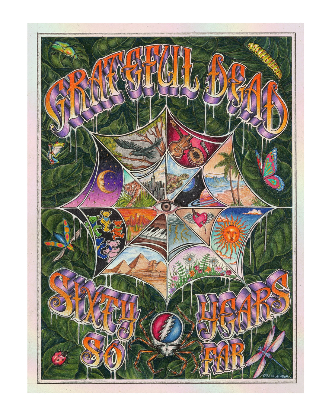 Grateful Dead limited edition print by Marcos Alvarado