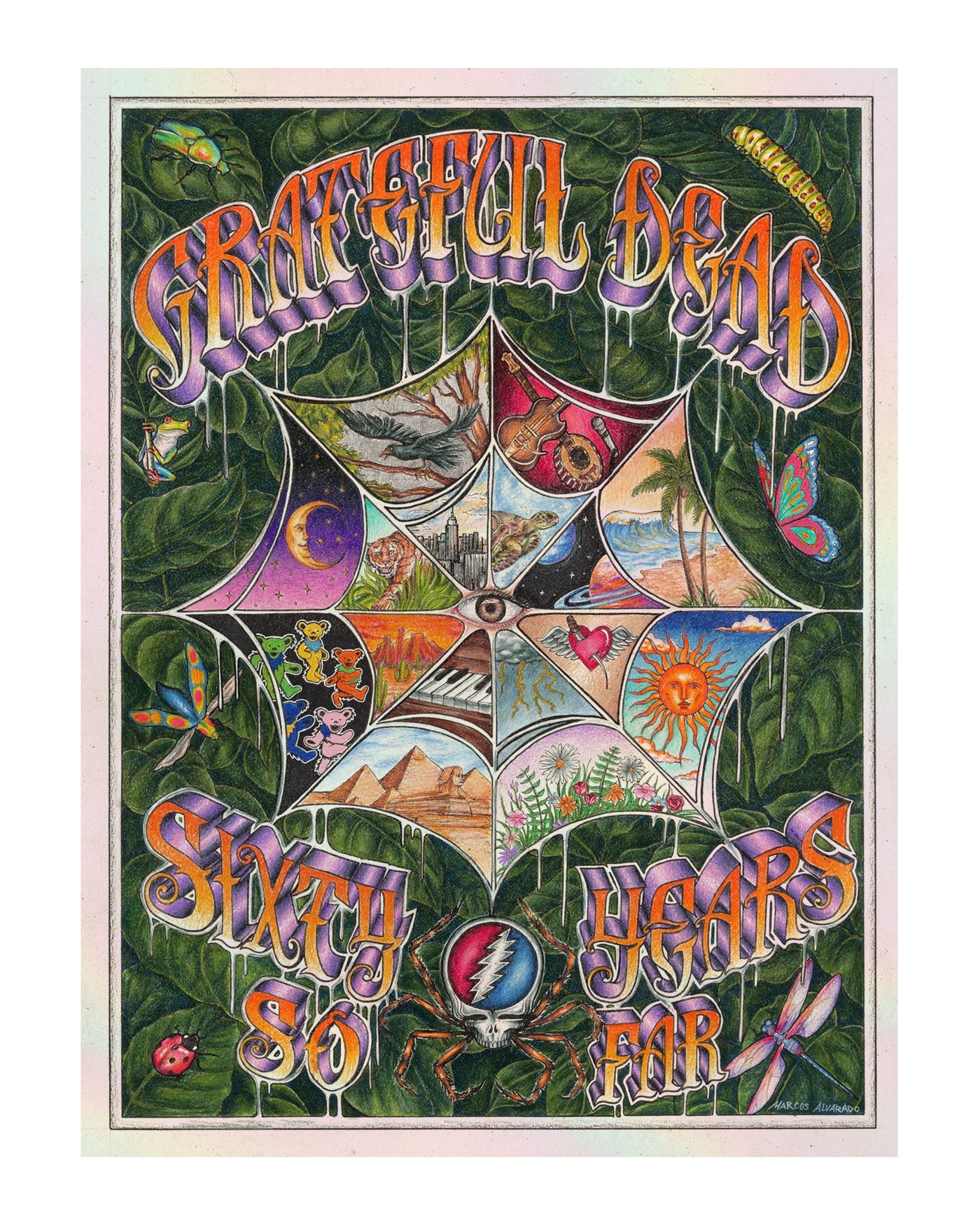 Grateful Dead limited edition print by Marcos Alvarado