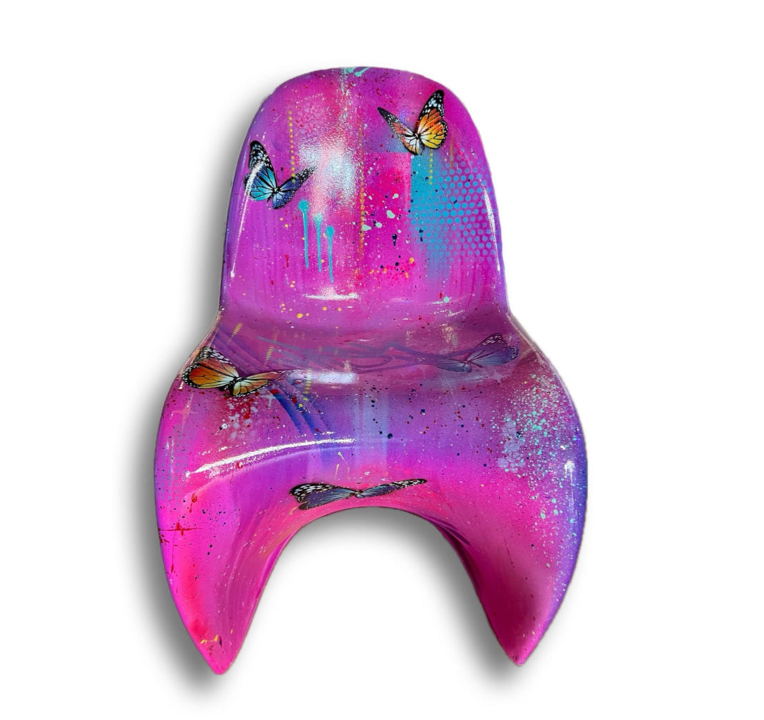 Eames x Risk Rock pink one-of-one collector chair