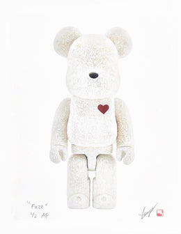 Minji Bearbrick edition collectible print detail