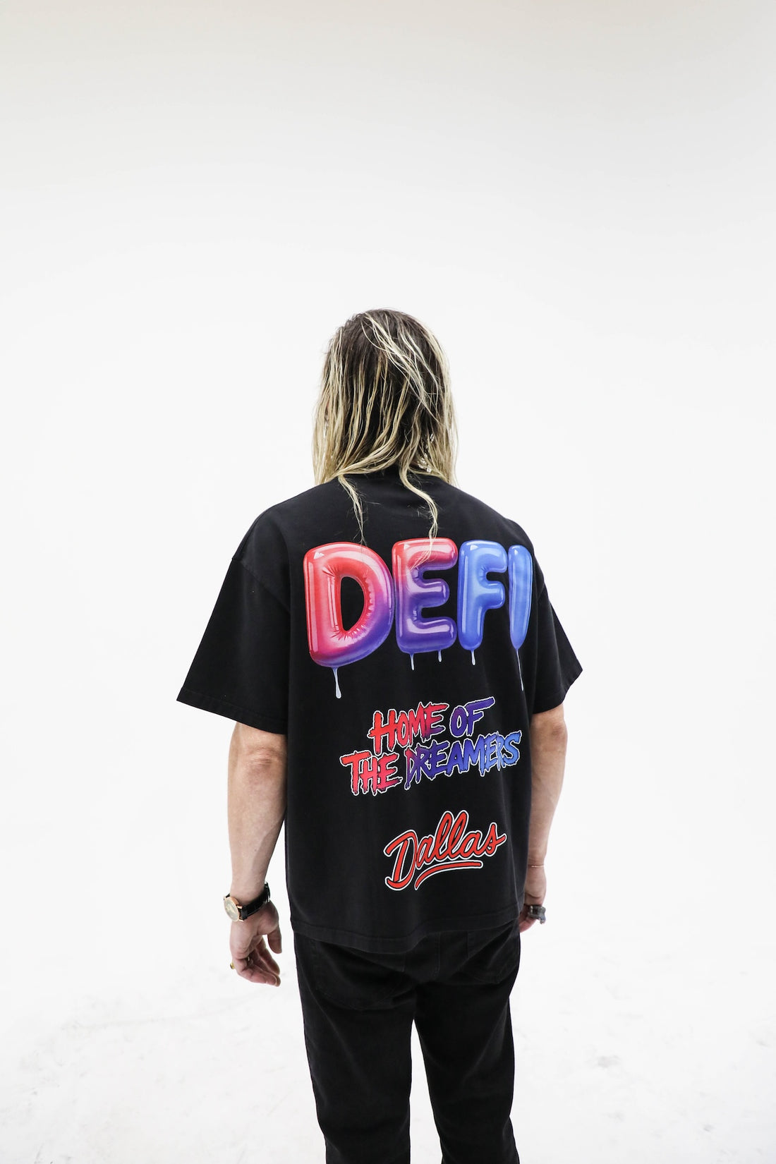 Home of the Dreamers black Gallery DeFi T-shirt