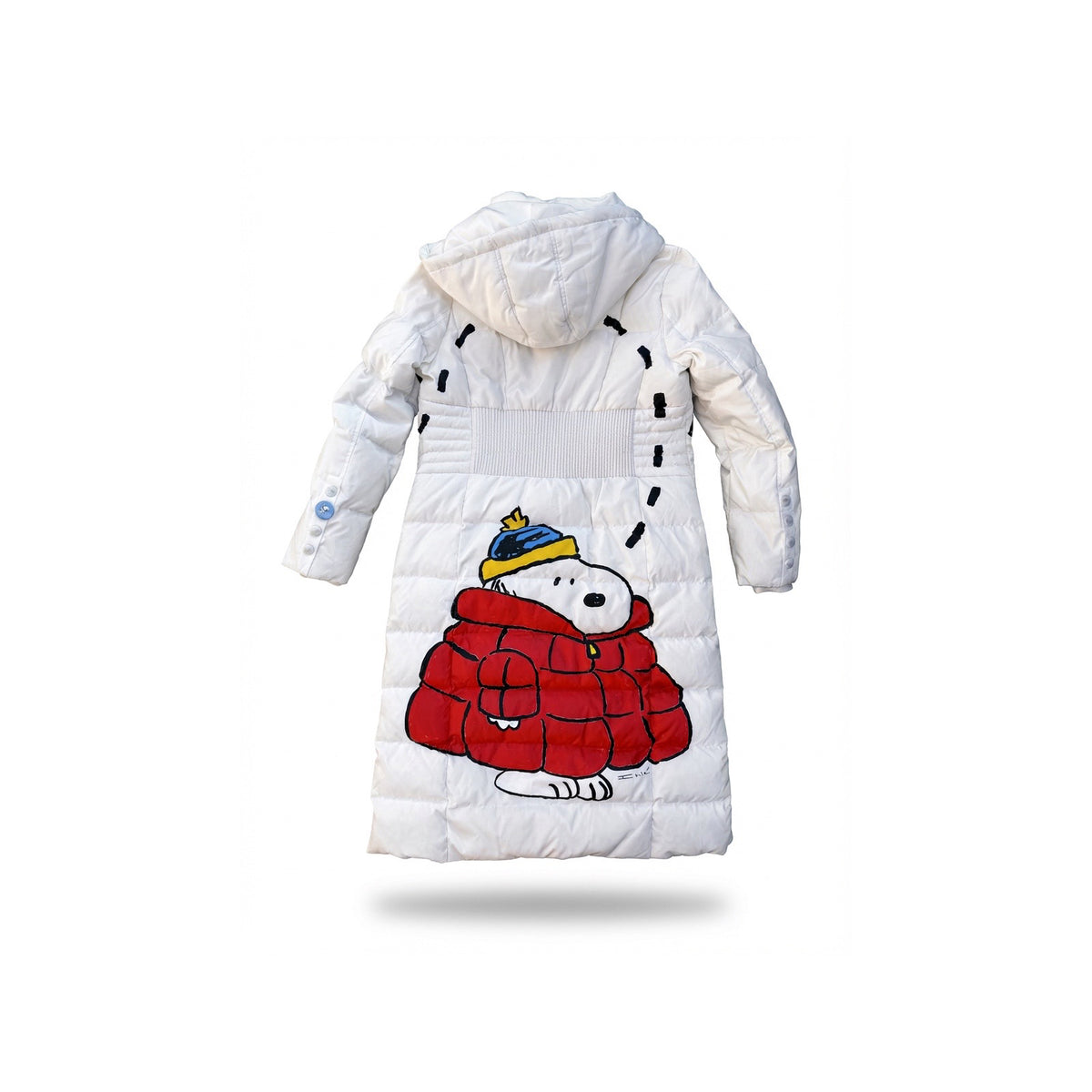 Snoopy & Woodstock White Puffer Jacket — 1 of 1