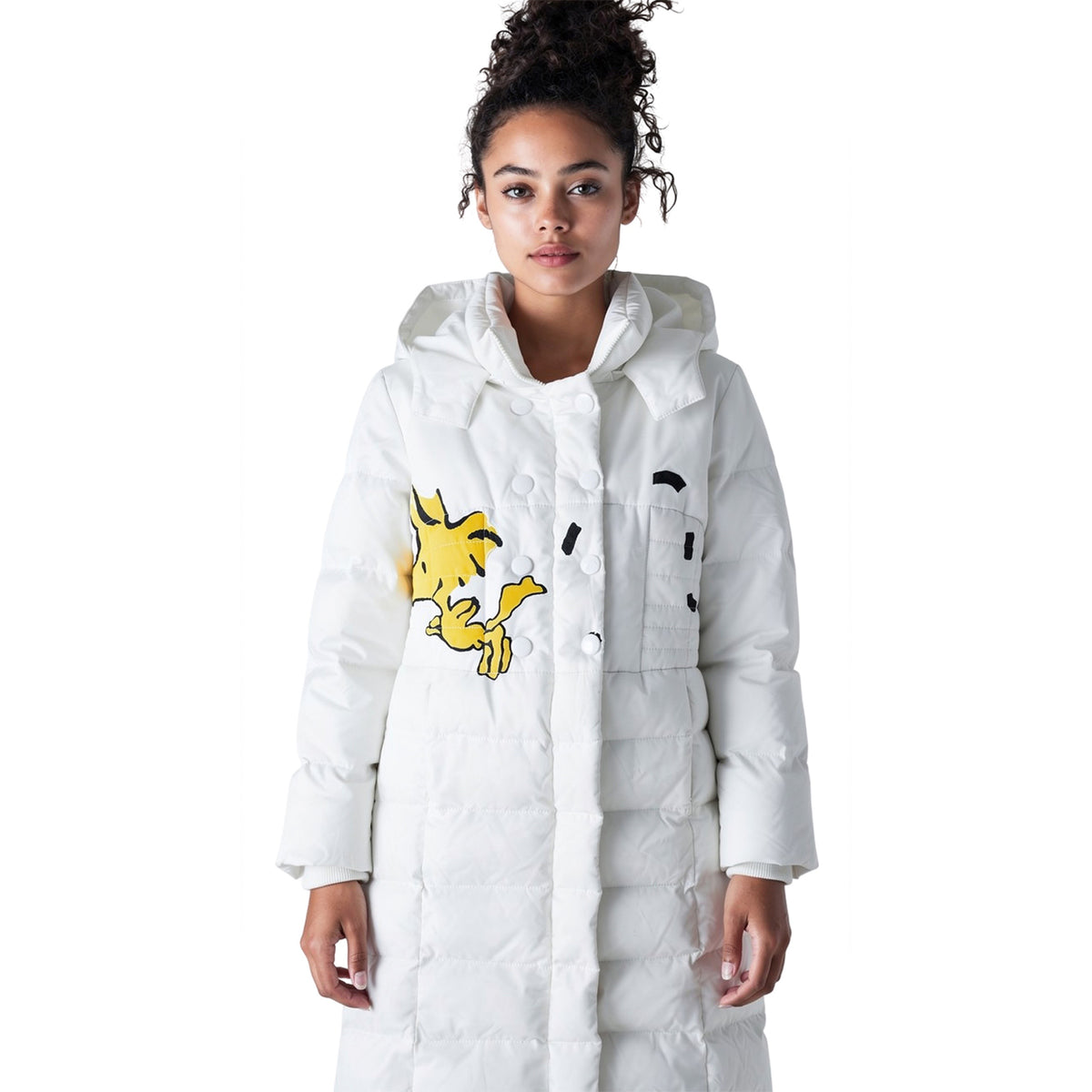 Gallery DeFi, Snoopy & Woodstock White Puffer Jacket, 1 of 1