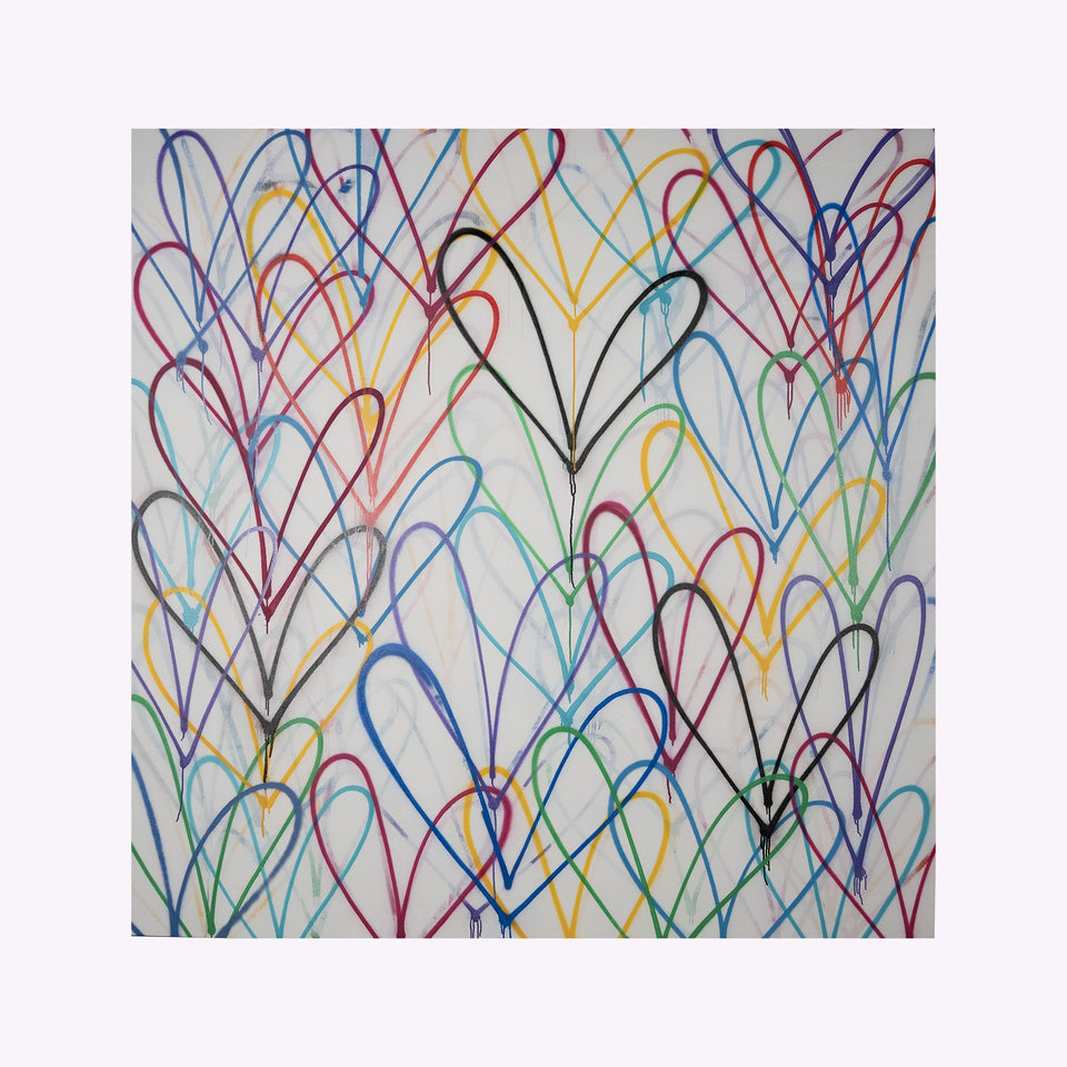 James Goldcrown, White Heart Canvas