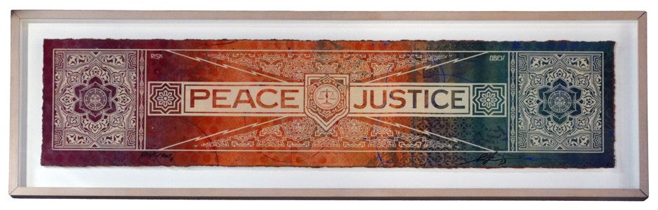 Risk Rock, Peace & Justice Collab with Shepard Fairey