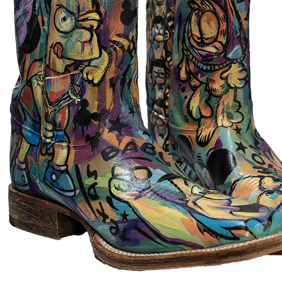 SWithADot, Cartoon Cowboy Boots